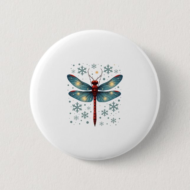 Festive Dragonfly Glow Knapp (Framsida)
