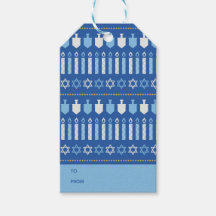 Festive Dreidel Icons Hanukkah Helgdag Blue Guld