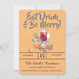 Festive Drinks Party dricker och var glad! Inbjudningar