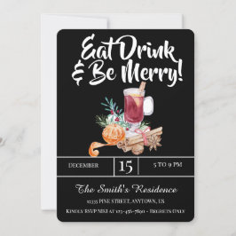 Festive Drinks Party dricker och var glad! Inbjudningar
