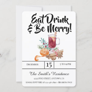 Festive Drinks Party dricker och var glad! Inbjudningar
