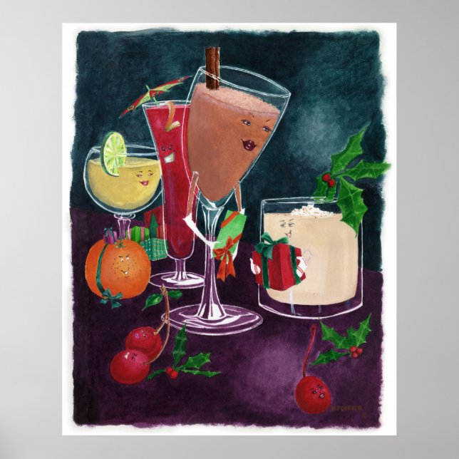 Festive Drinks Poster (Framsidan)