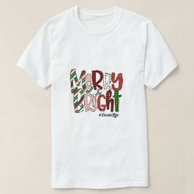 Festive Editable God jul T-Shirt (Design framsida)