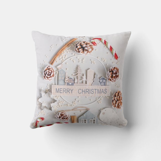 Festive Elegance: God jul Pillow Kudde (Baksida)