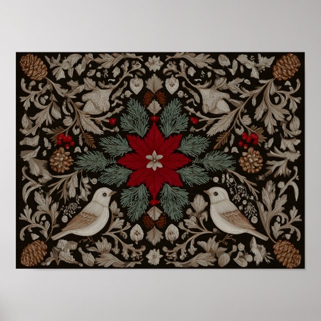 Festive Embroidery Poster (Framsidan)