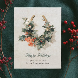 Festive Equestrian Business Corporate-jul Julkort