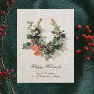 Festive Equestrian Business Corporate-jul Julkort
