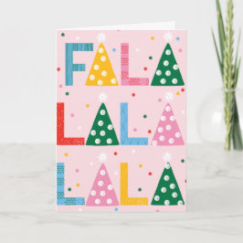Festive FA LA Joyy Foleting Card Kort