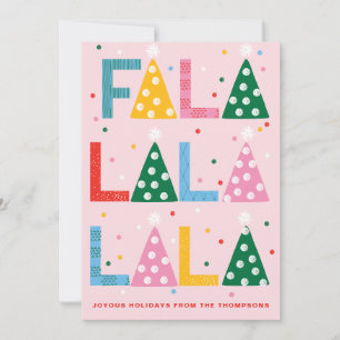 Festive FA LA Joyyy-julkort Kort