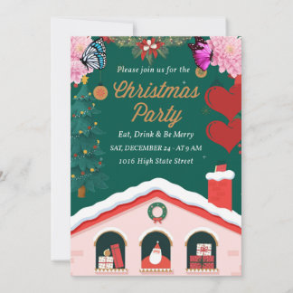 "' Festive & Fabulous julinbjudningar'" Inbjudningar