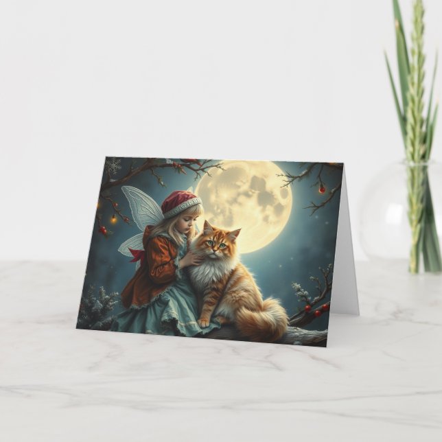 Festive Fairy Card Tack Kort (Framsida)