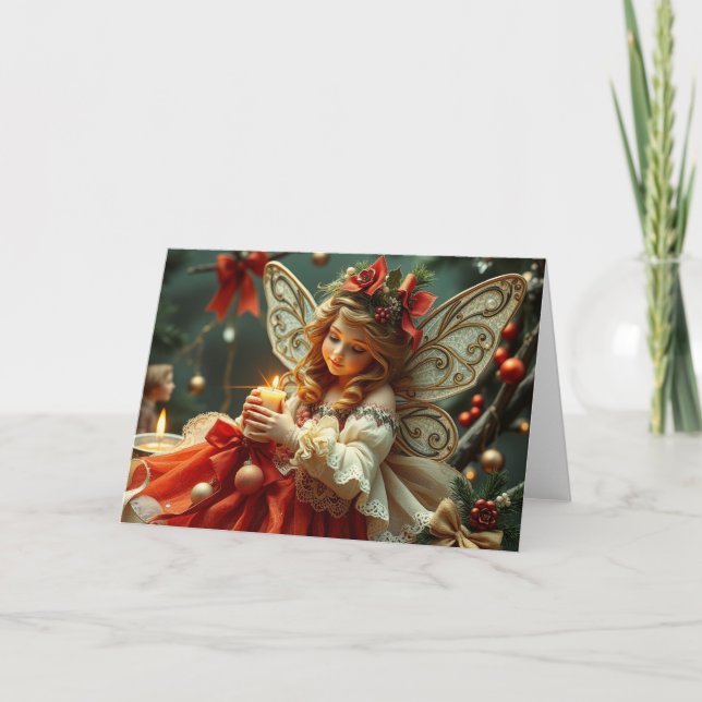Festive Fairy Card Tack Kort (Framsida)
