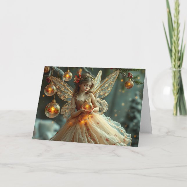 Festive Fairy Card Tack Kort (Framsida)