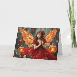 Festive Fairy Card Tack Kort