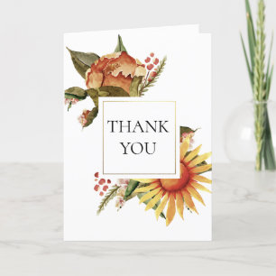 Festive Fall Flower Tack Kort