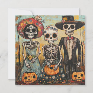 Festive Family Dia de los Muertos Event Inbjudningar