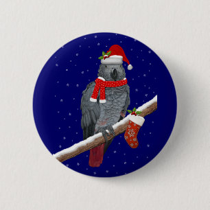 Festive Feathers Badge Knapp