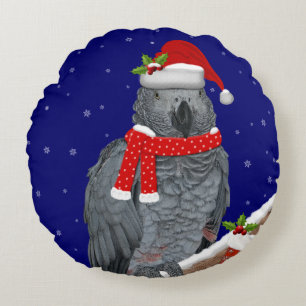 Festive Feathers Pillow Rund Kudde