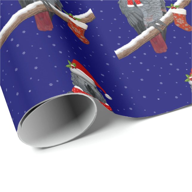 Festive Feathers Wrapping Papper Presentpapper (Rullad Hörn)