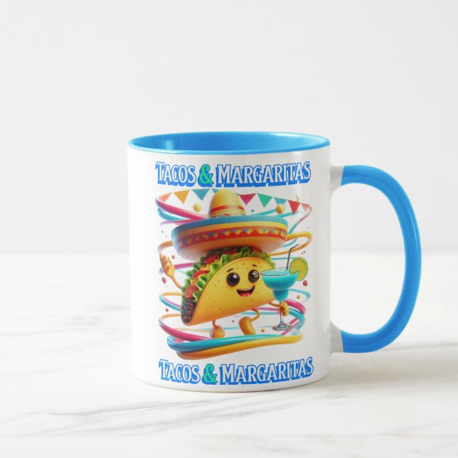 Festive Fiesta Flavors tacos och margaritas Mugg (Höger)