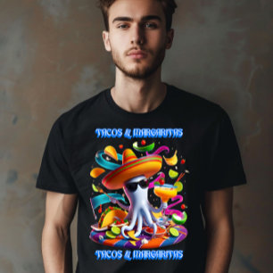 Festive Fiesta Flavors tacos och margaritas T Shirt