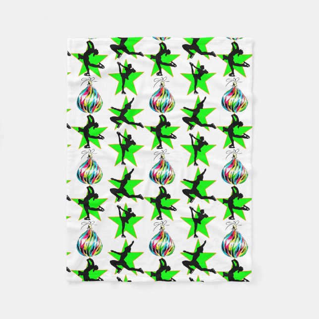 FESTIVE FIGUR SKATING CHRISTMAS DESIGNS FLEECEFILT (Framsidan)