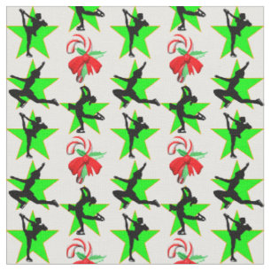 FESTIVE FIGUR SKATING CHRISTMAS DESIGNS TYG