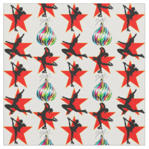 FESTIVE FIGUR SKATING CHRISTMAS DESIGNS TYG