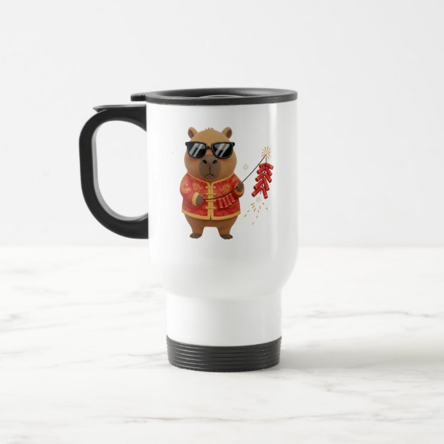Festive Firecracker Capybara Lunar New Year Resemugg (Vänster)