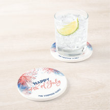 Festive Fireworks Lycklig 4:e Juli-anpassade namn