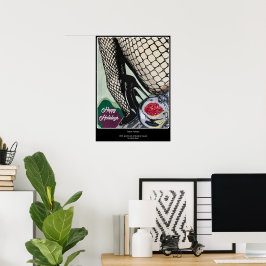 'Festive Fishnets' Målning på en  Poster