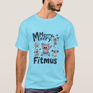Festive Fitness Roligt, Merry Fitmas jul T-Shir T Shirt