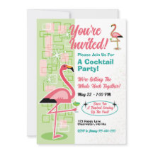 Festive Flamingo Party-inbjudningar