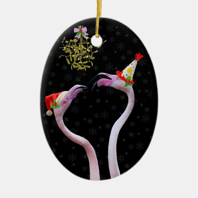 Festive Flamingos Ornament (Framsidan)