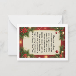"Festive Flat Note Cards for a God jul" Anteckningskort