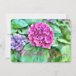 Festive Floral Thank You  Tack Kort