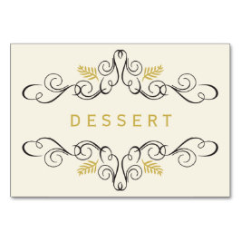 Festive Foliage Deco Ram Helgdag Food Bord Bordsnummer