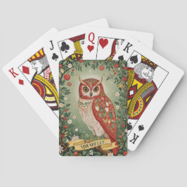 Festive Foliage Uggla Personlig Casinokort