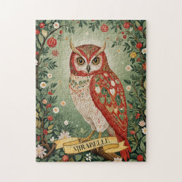 Festive Foliage Uggla Personlig Pussel