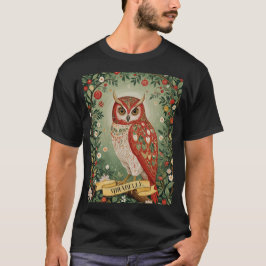 Festive Foliage Uggla Personlig T Shirt