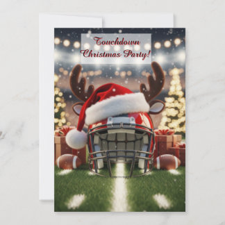 Festive Football Cheer – Holiday Game Invitation Inbjudningar