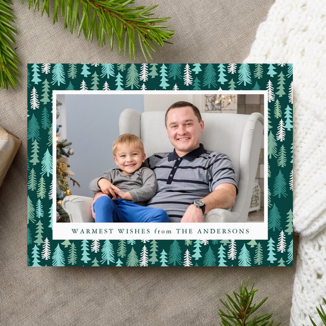Festive Forest | Helgdag Photo Vykort (Skapare uppladdad)