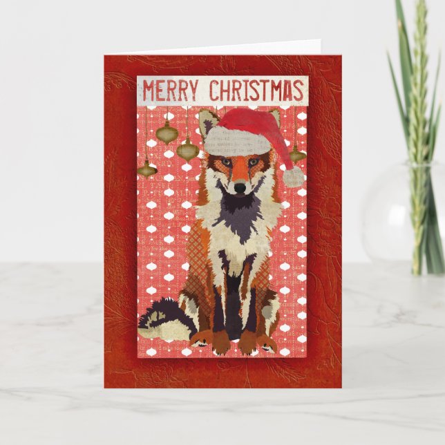 Festive Fox Card Helgkort (Framsida)