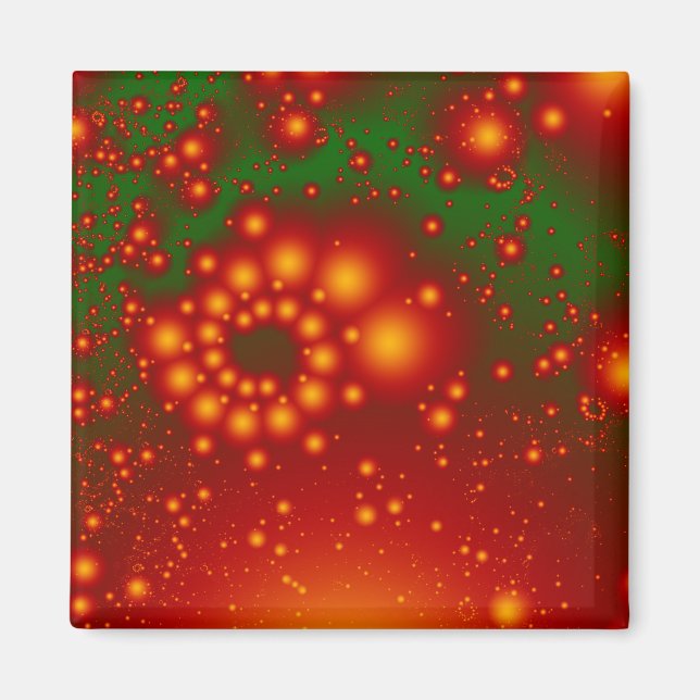 Festive Fractal Magnet (Framsidan)