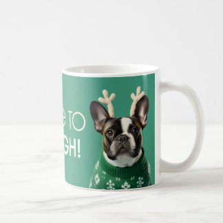 Festive Fransk Bulldog Mugg - här till Sleigh