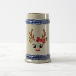 Festive Fraulein Reindeer Stein Sejdel