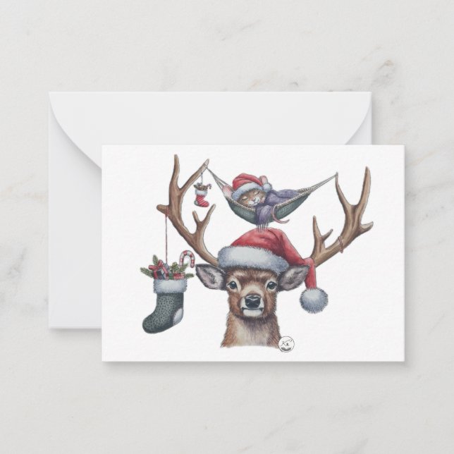 Festive Friends Anteckningskort (Framsida)