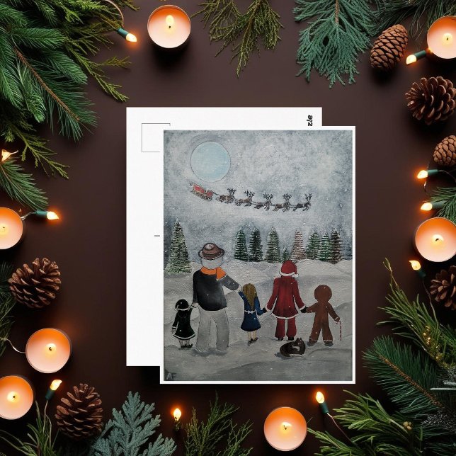 Festive Friends Painting av Alfred Fox Collectable Vykort (Skapare uppladdad)