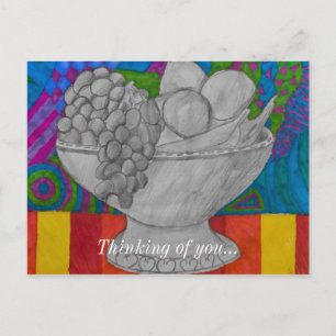 Festive Fruit Bowl Vykort