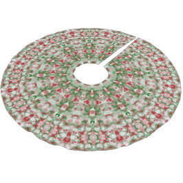 Festive Funky Boho Hippie jul Kaleidoscope Julgransmatta Borstad Polyester